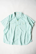 1950s NAT NAST s/s open collar rayon shirt