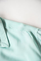 1950s NAT NAST s/s open collar rayon shirt