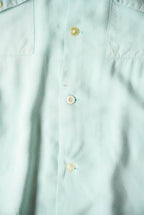 1950s NAT NAST s/s open collar rayon shirt