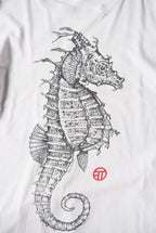 1990s seahorse graphic tee