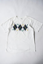 1990s patchwork argyle tee