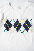 1990s patchwork argyle tee