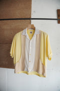 1960s rayon pattern shirt jac