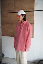 1970s pull over gingham check nylon shirt