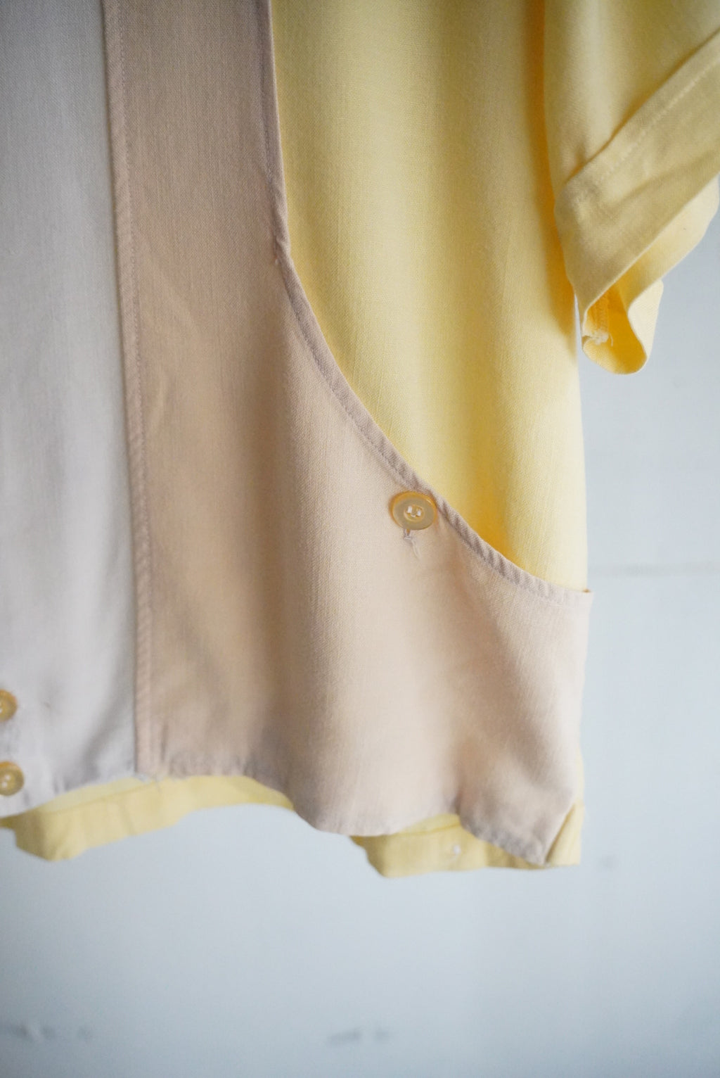 1960s rayon pattern shirt jac