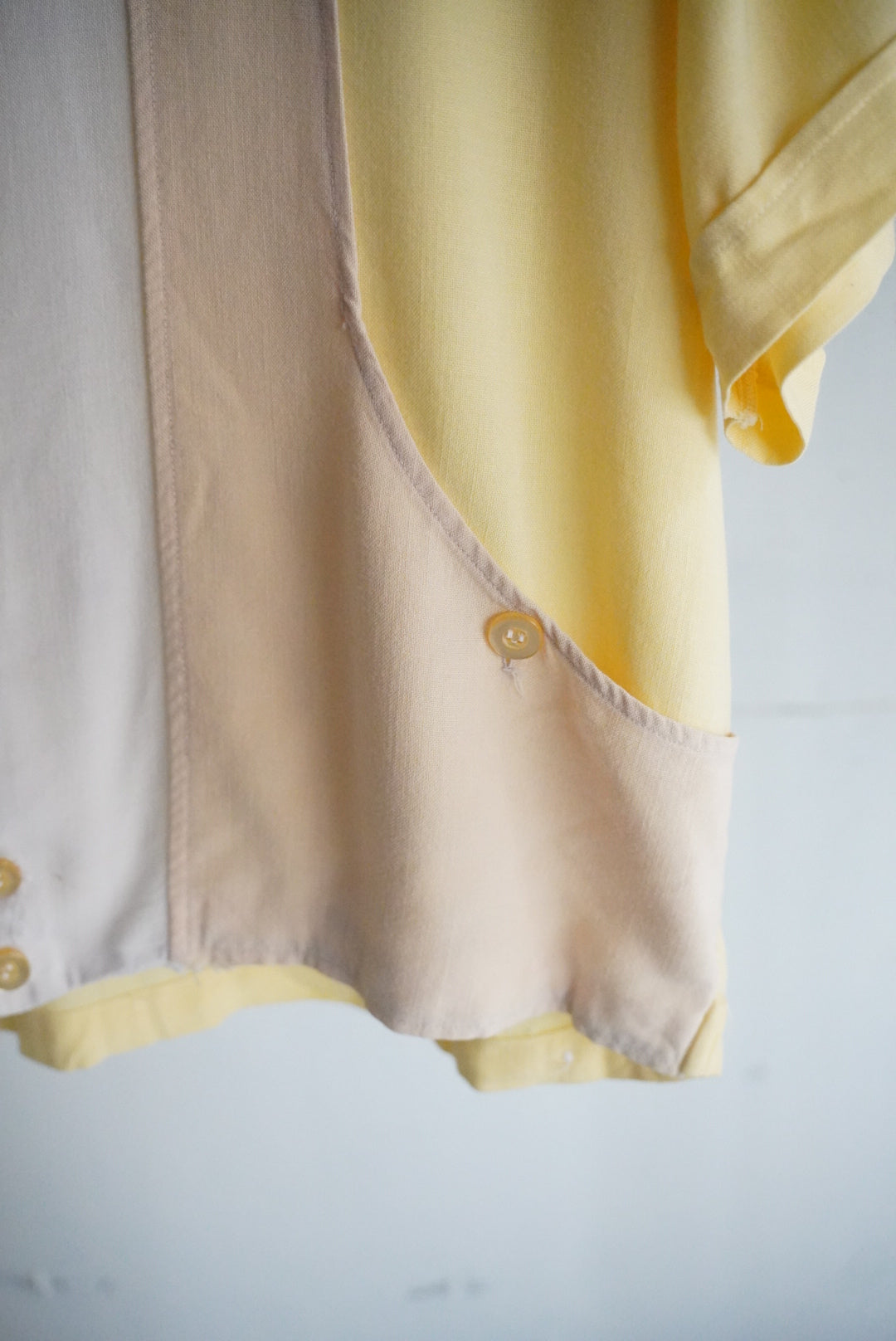 1960s rayon pattern shirt jac