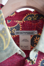 1990s EMPORIO ARMANI paisley pattern rayon shirt
