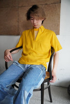 1970s fake layered s/s button down shirt
