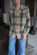 1990s Polo Ralph Lauren open collar check shirt