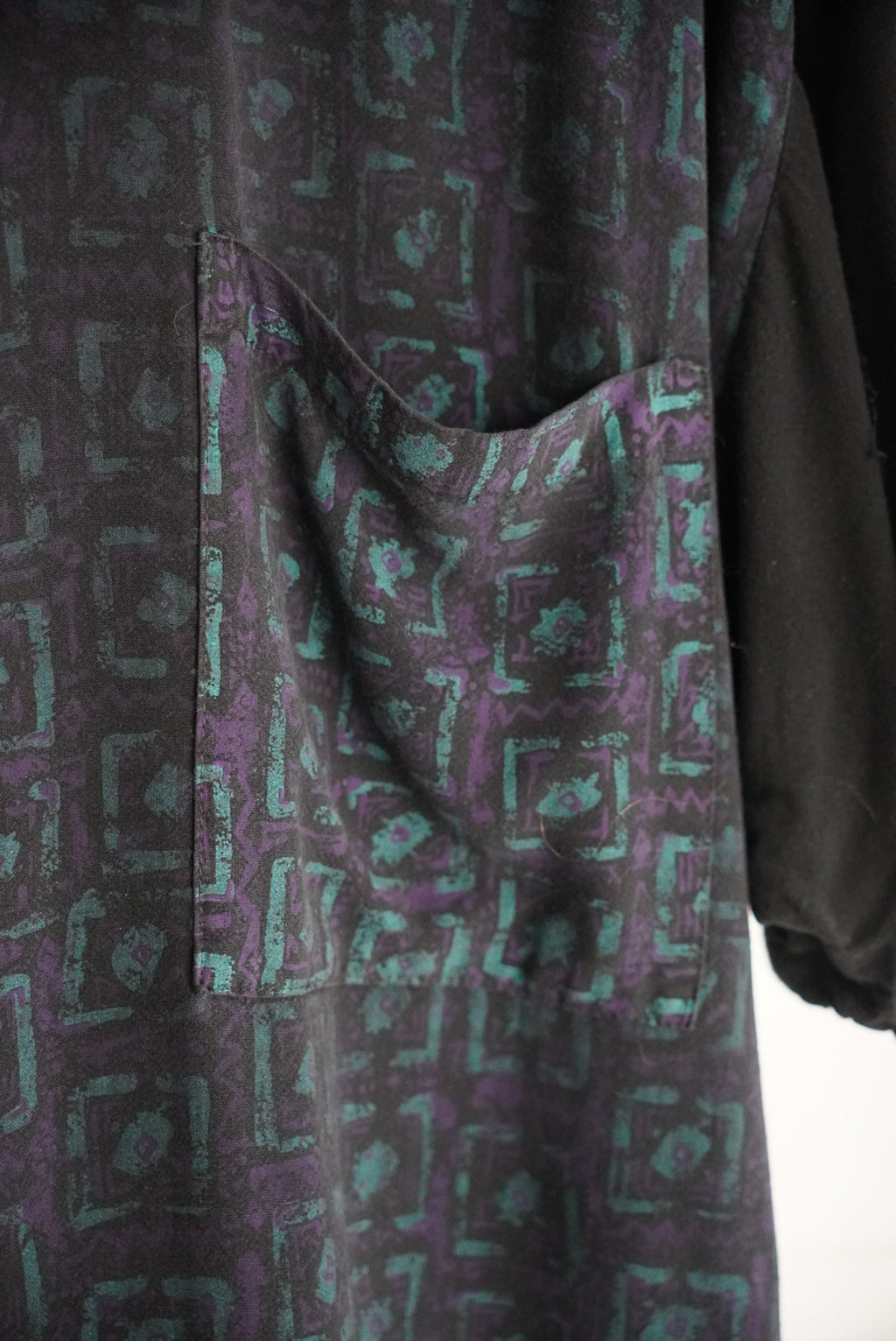 1980s s/s rayon pattern shirt
