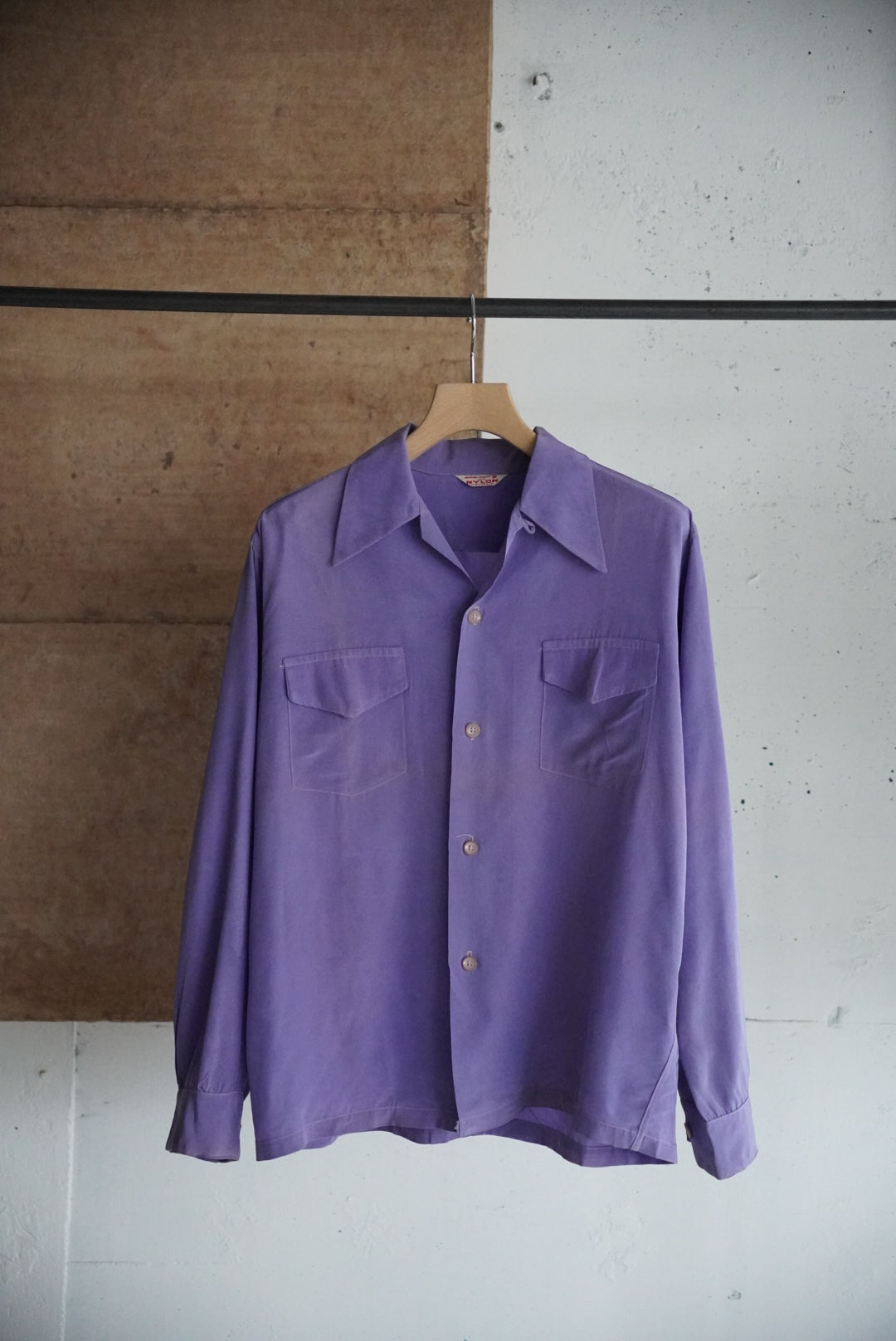 1950s nylon open collar shirt