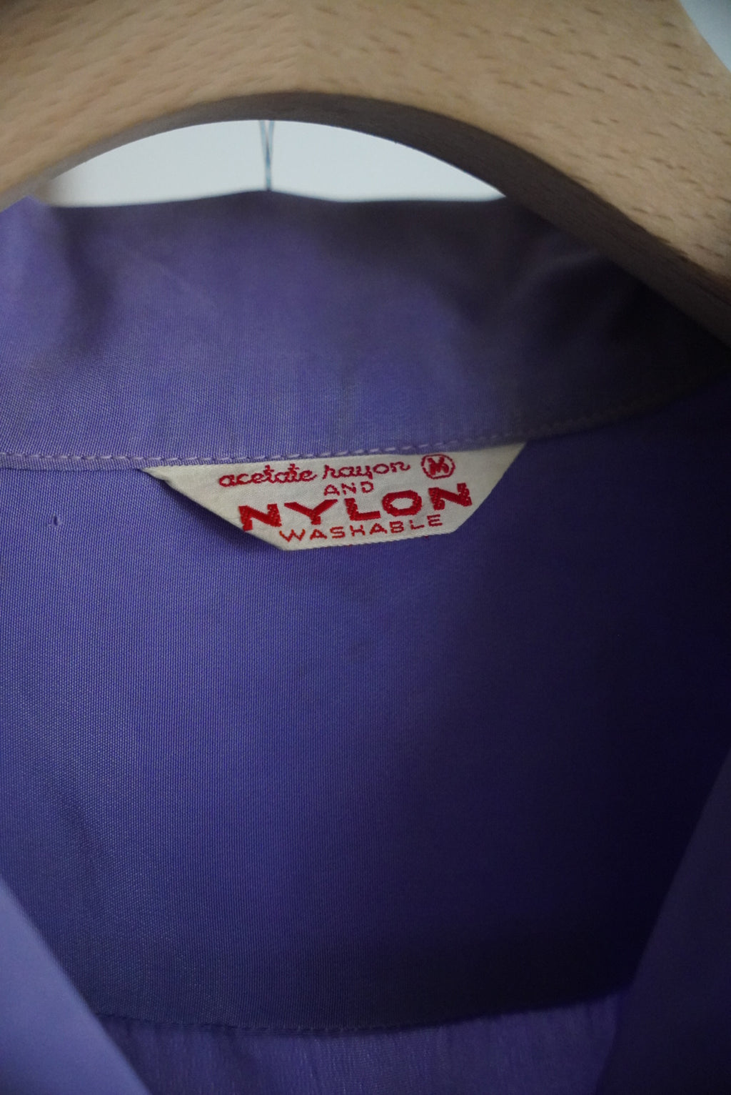 1950s nylon open collar shirt