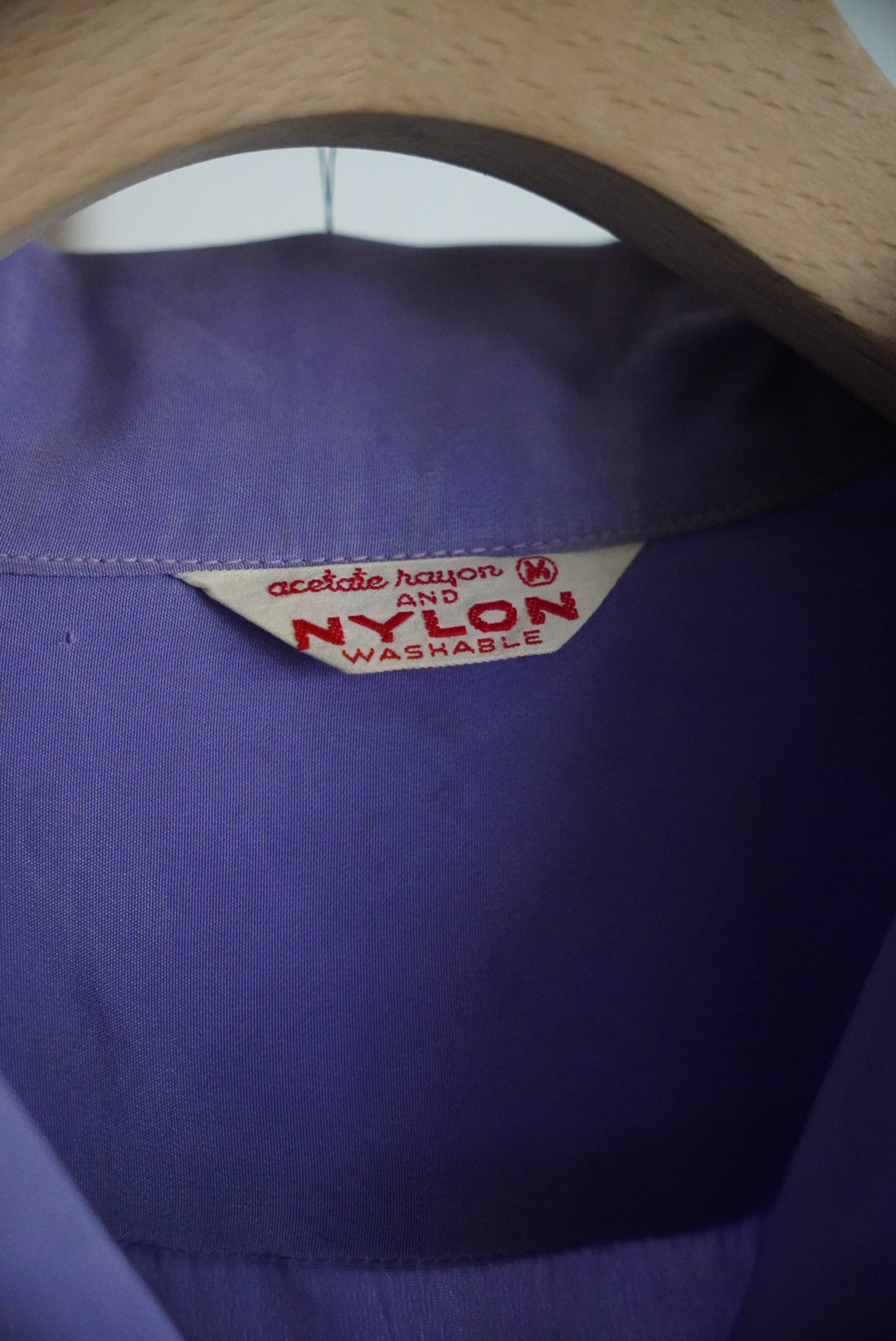 1950s nylon open collar shirt