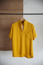1970s fake layered s/s button down shirt