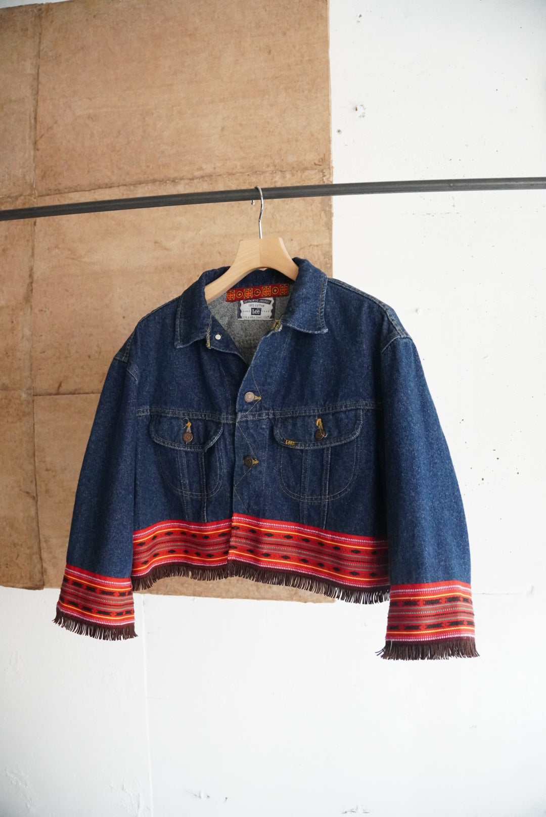 1980s Lee custom denim tracker jacket
