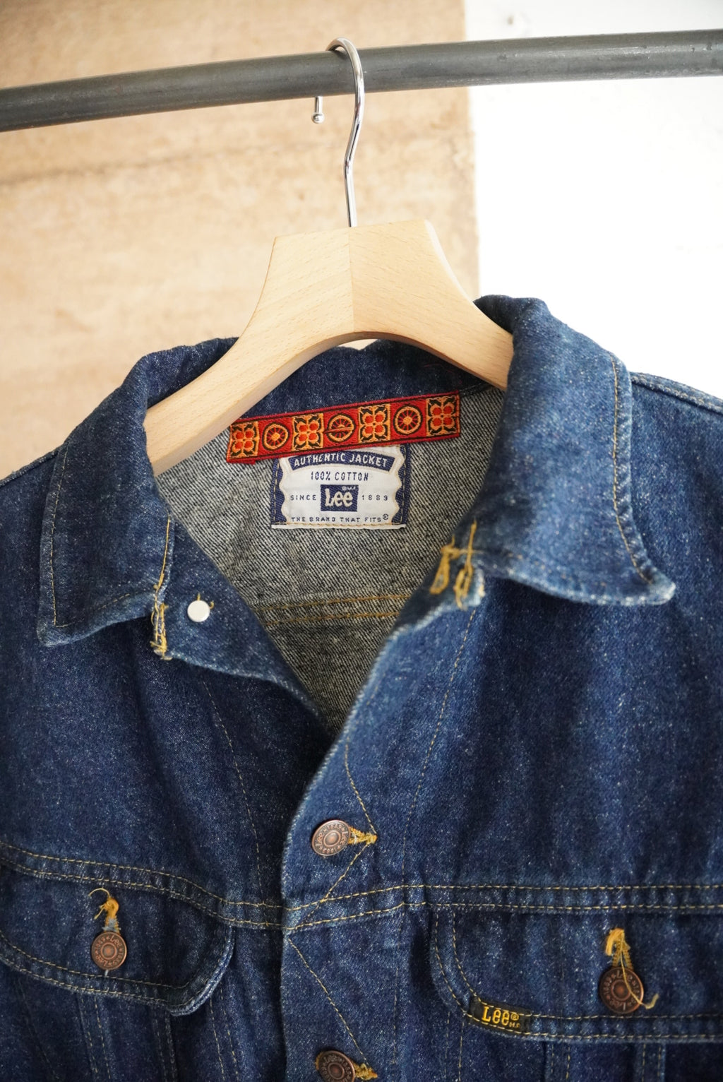 1980s Lee custom denim tracker jacket