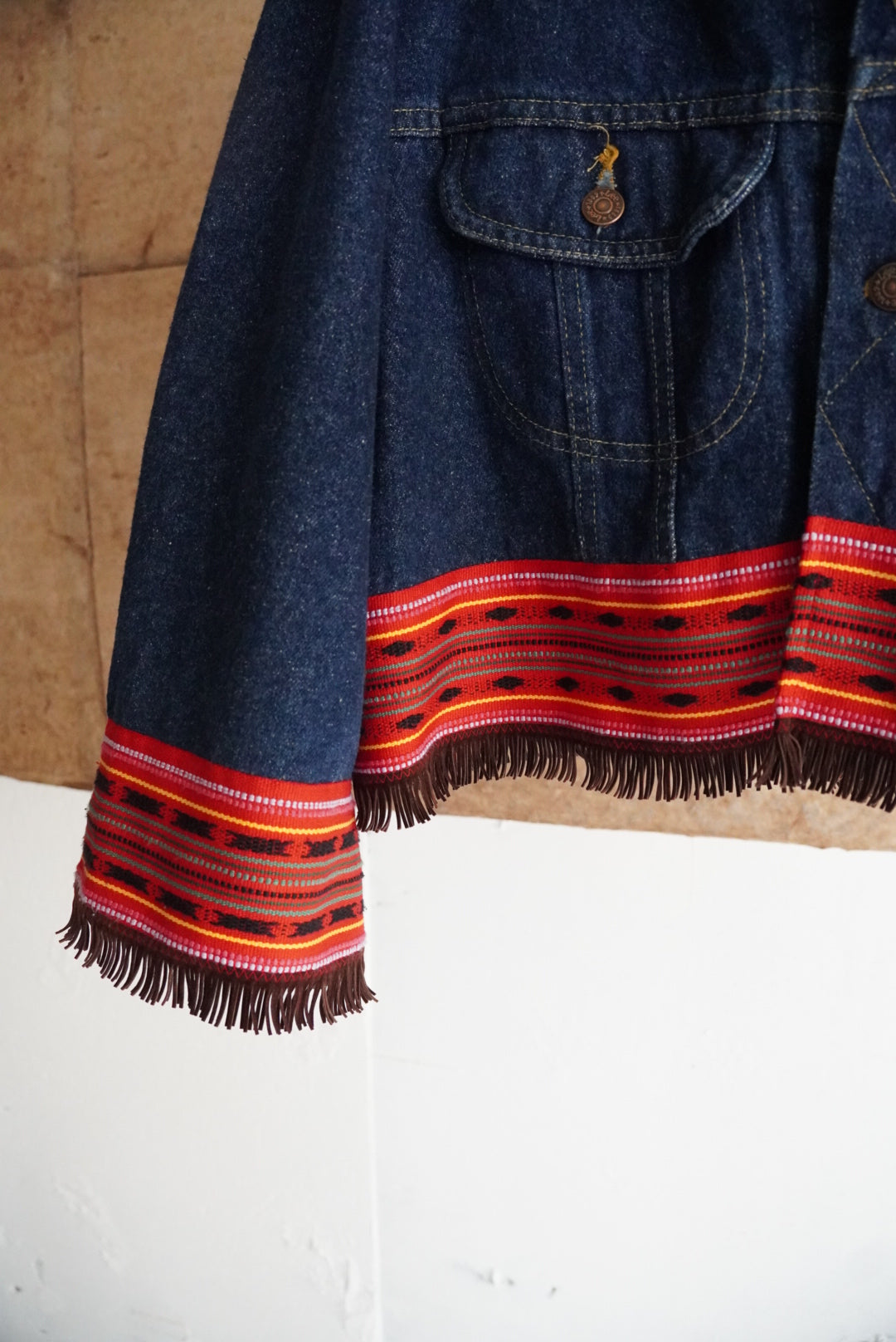 1980s Lee custom denim tracker jacket