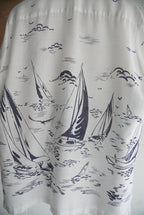 1970s s/s yacht pattern shirt
