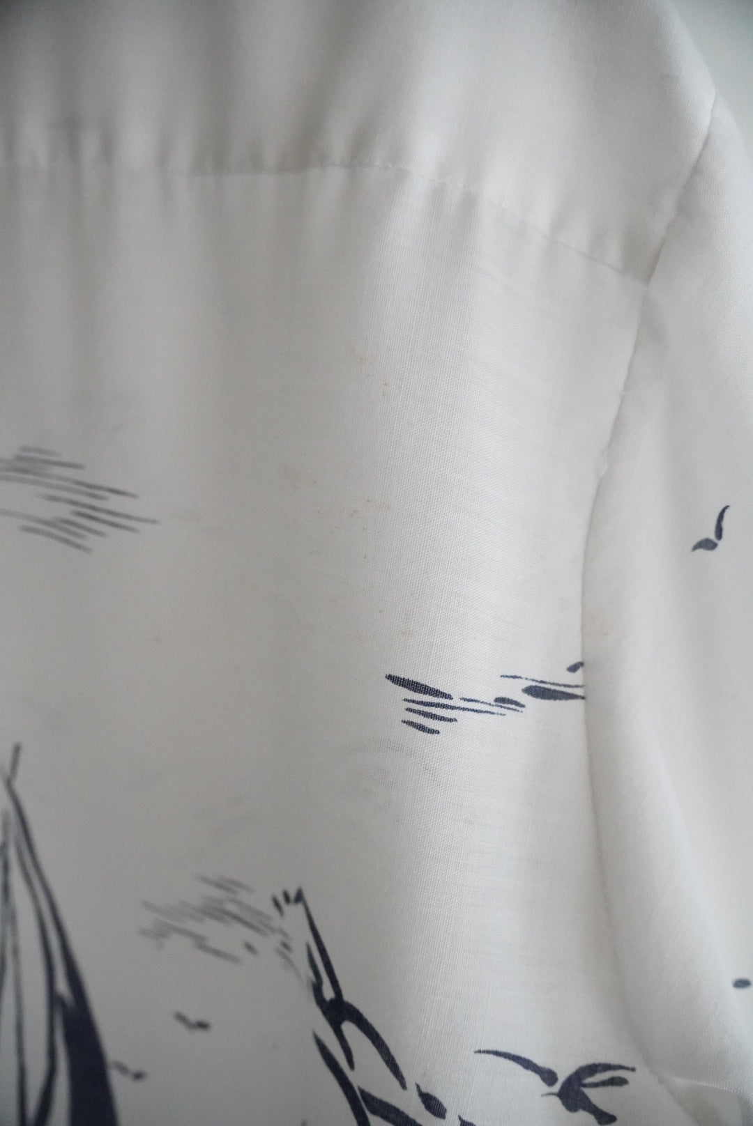 1970s s/s yacht pattern shirt