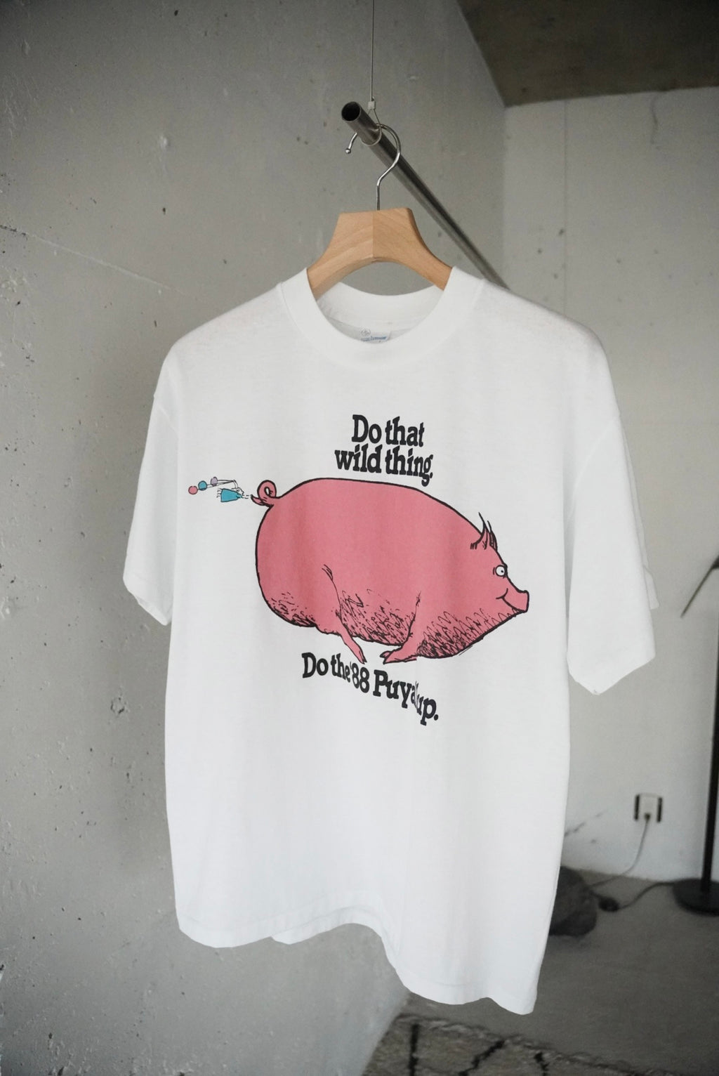 1980s pig print tee