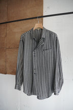 1980s unique pattern check shirt