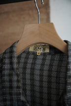 1980s unique pattern check shirt