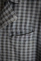 1980s unique pattern check shirt