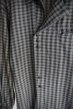 1980s unique pattern check shirt