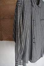 1980s unique pattern check shirt