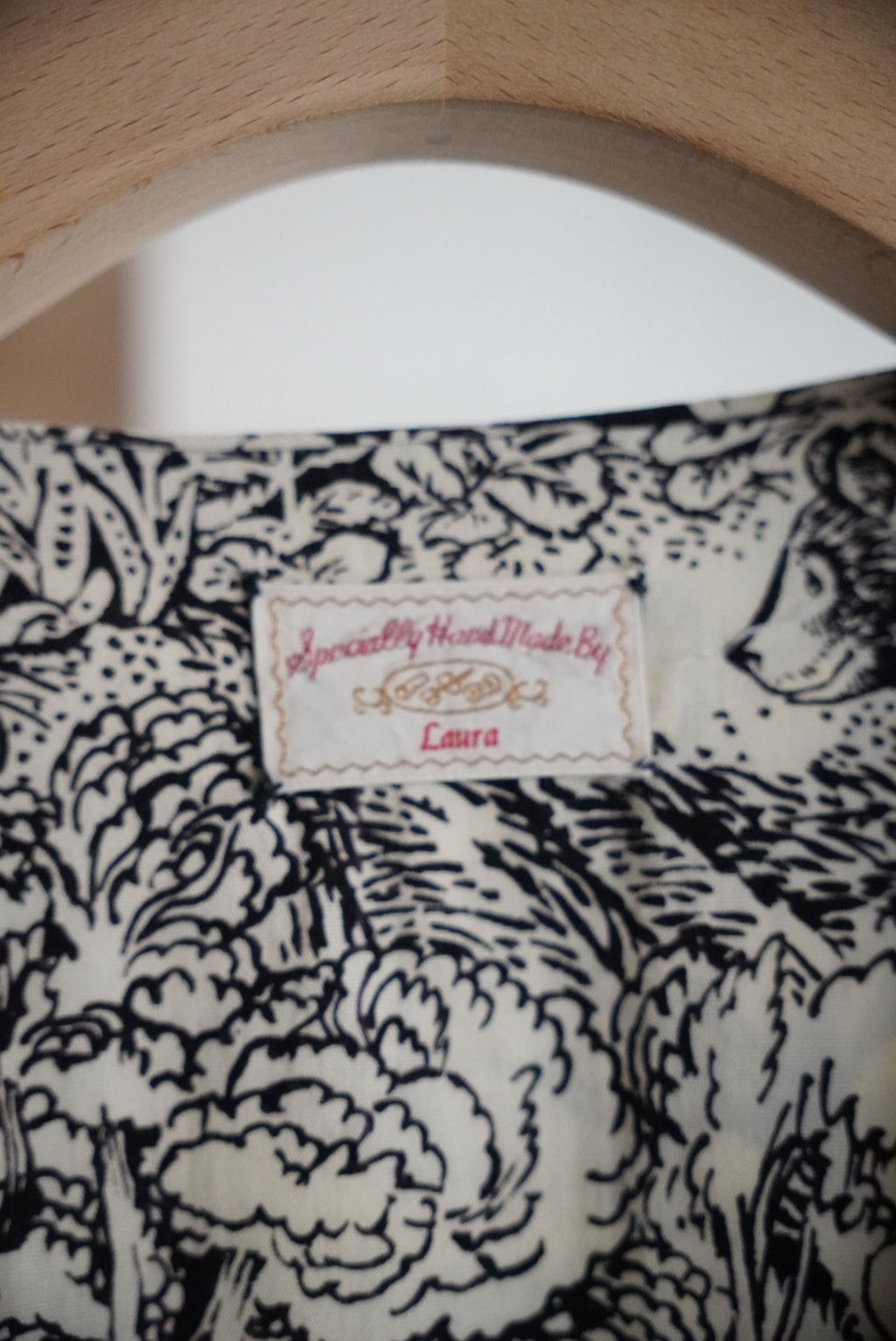 1970s jungle pattern pajama shirt
