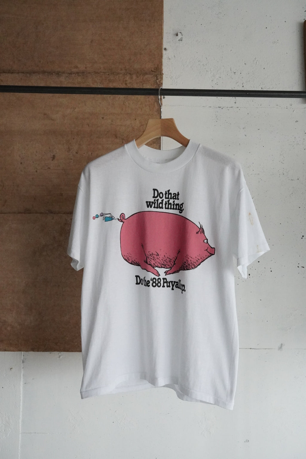 1980s pig print tee