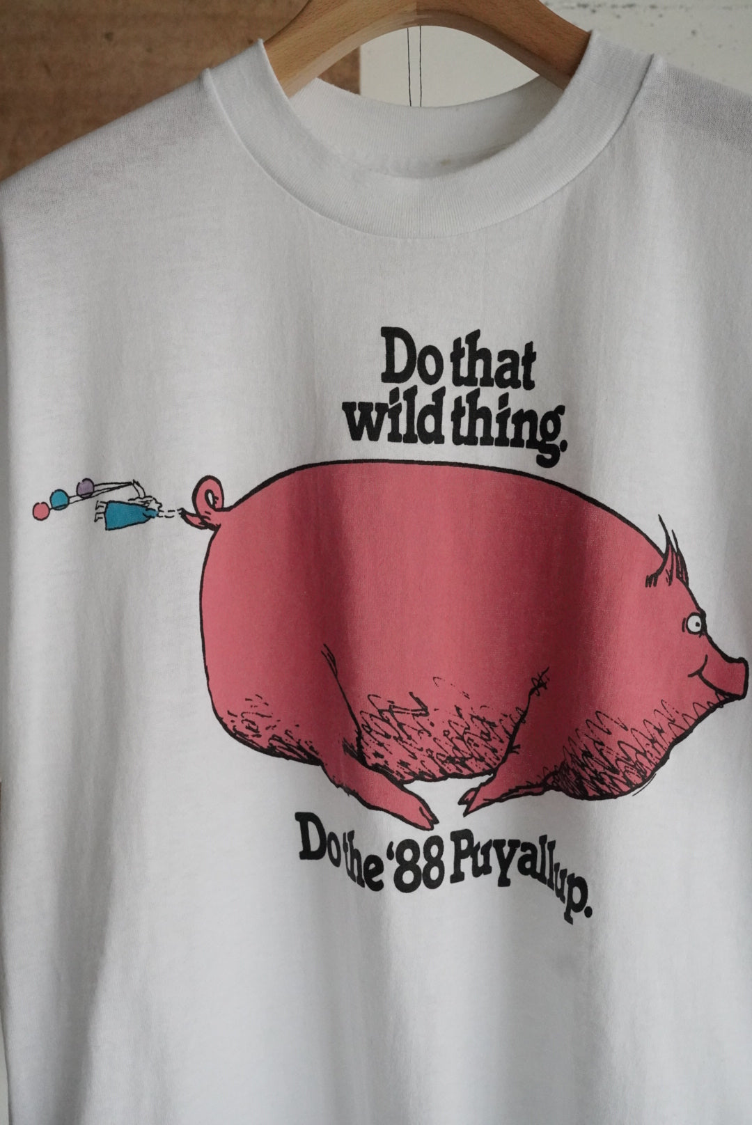 1980s pig print tee
