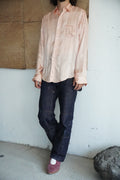 1950s silk stripe dress shirt