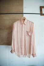 1950s silk stripe dress shirt
