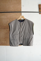 1980s reversible cotton pattern vest