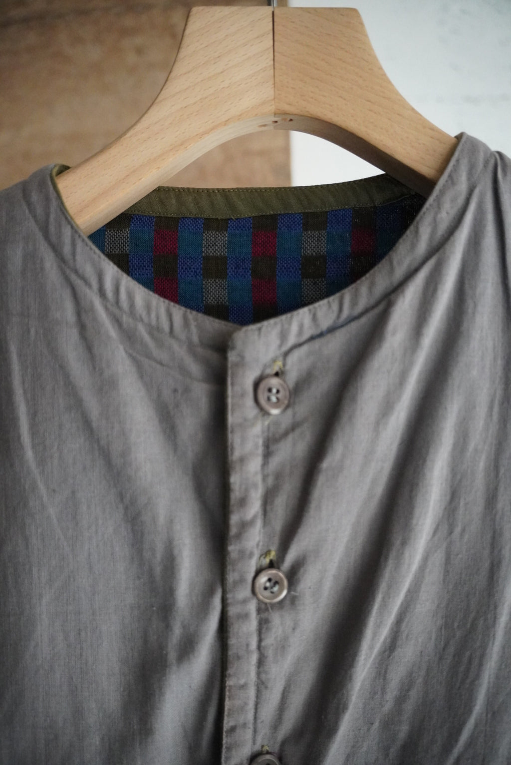 1980s reversible cotton pattern vest