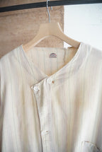 1950s stripe pajama shirt jacket