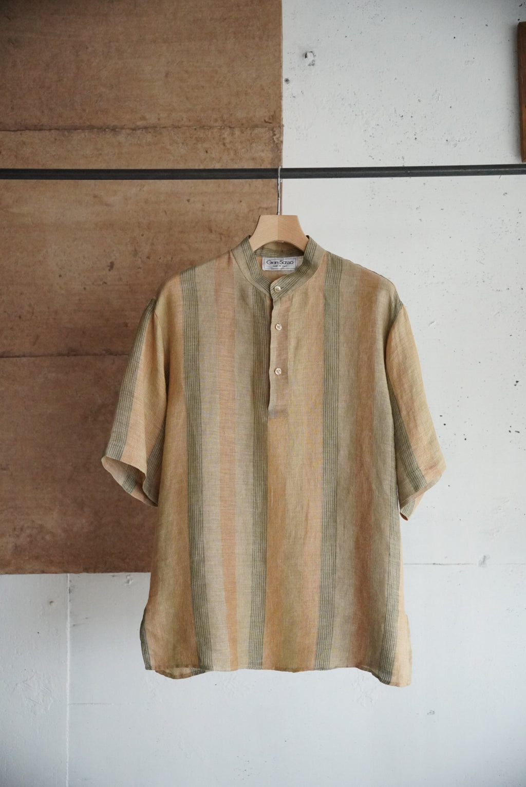 1980s Gran Sasso pull over linen shirt