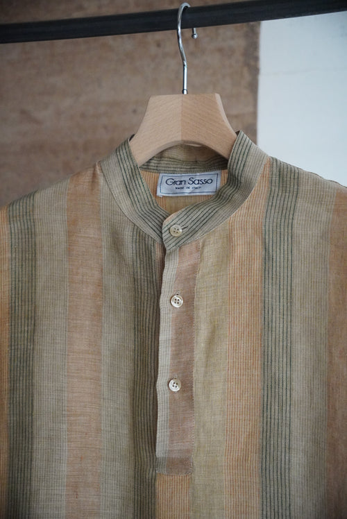 1980s Gran Sasso pull over linen shirt