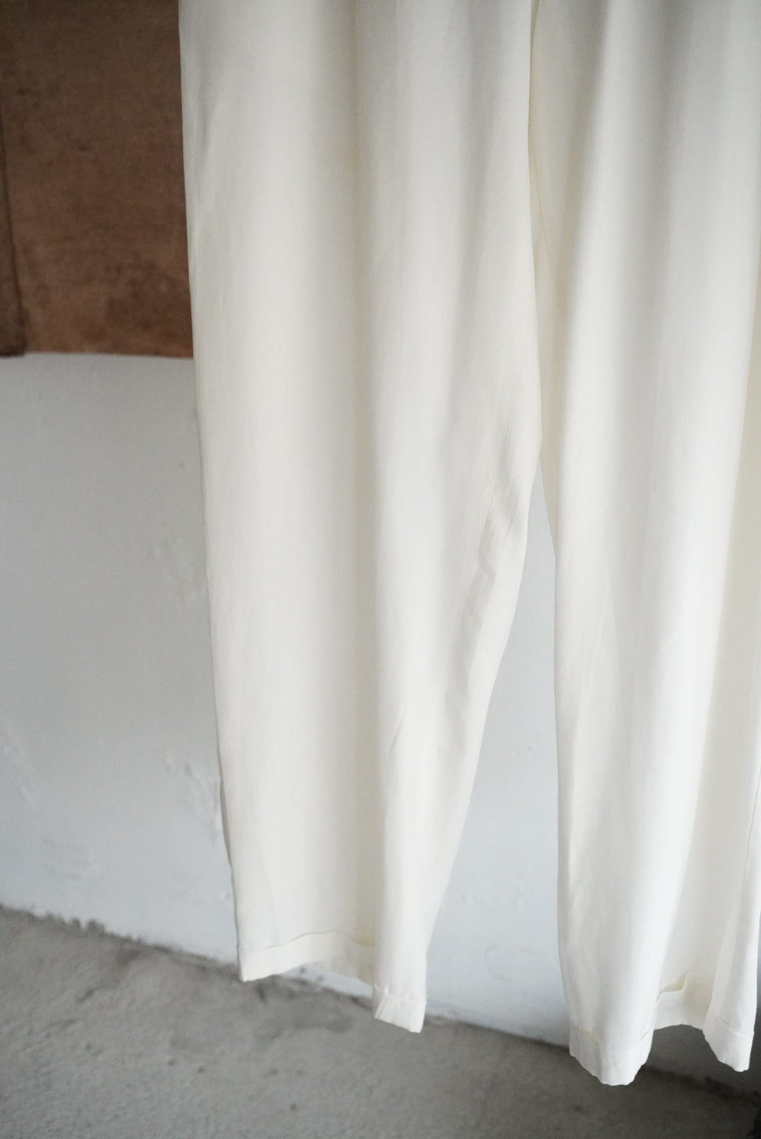 1990s tuck wide rayon trousers