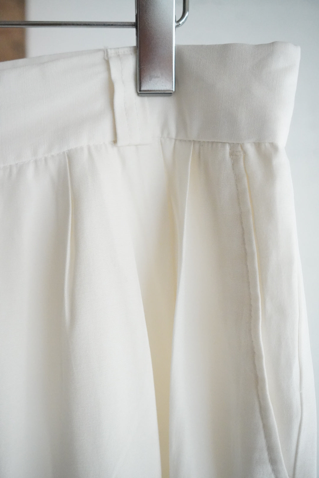 1990s tuck wide rayon trousers