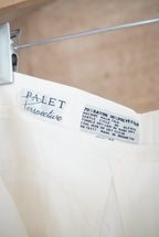 1990s tuck wide rayon trousers