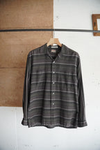 1960s McGREGOR open collar border shirt