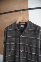 1960s McGREGOR open collar border shirt