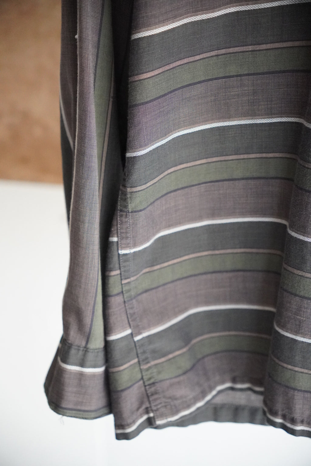 1960s McGREGOR open collar border shirt