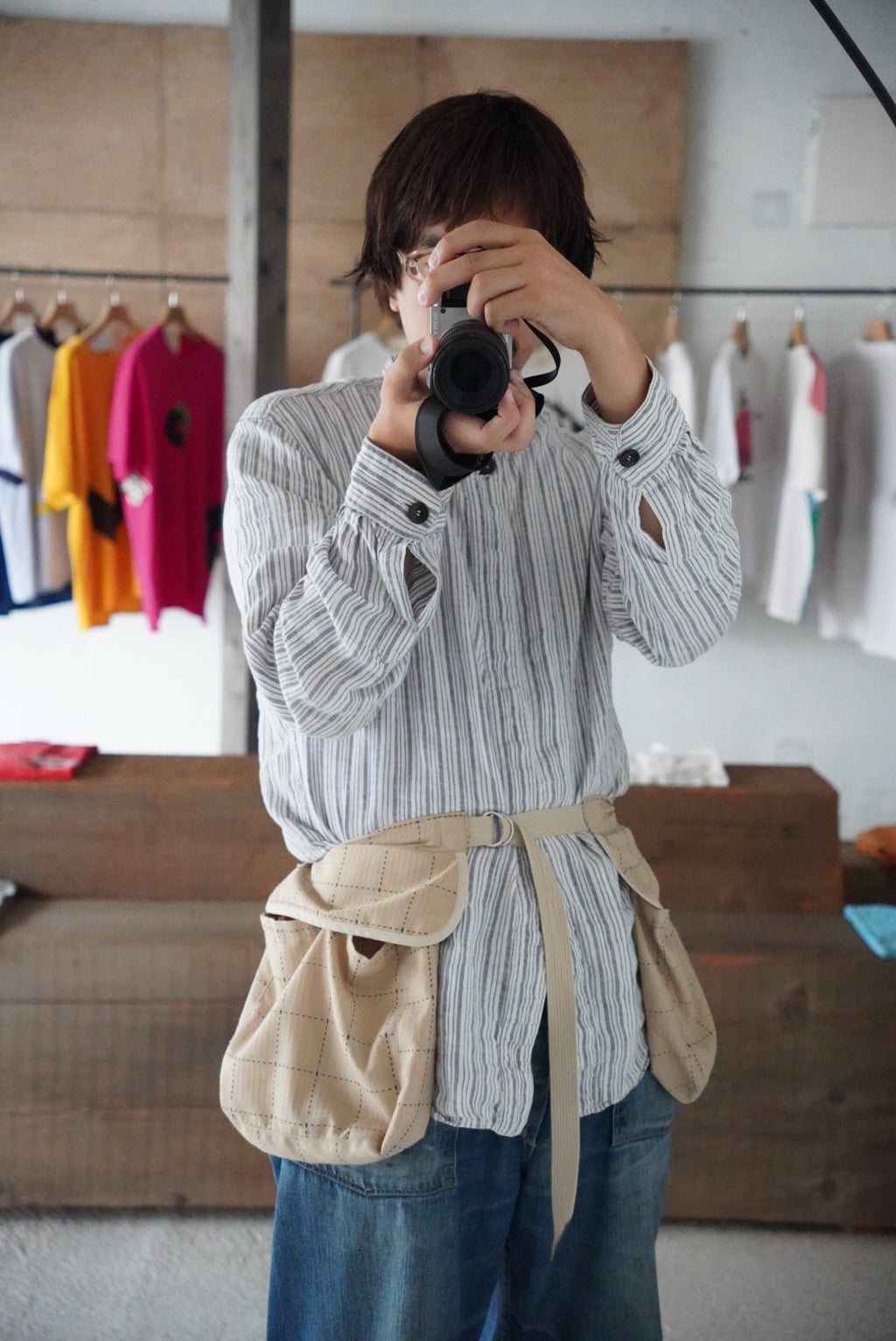 【受注生産】 HOMELESS TAILOR × YAURAN waist apron bag