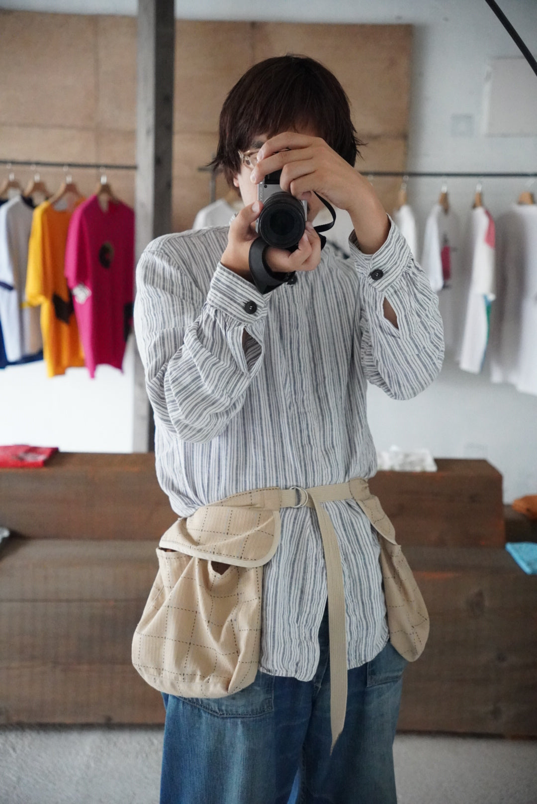 【受注生産】 HOMELESS TAILOR × YAURAN waist apron bag