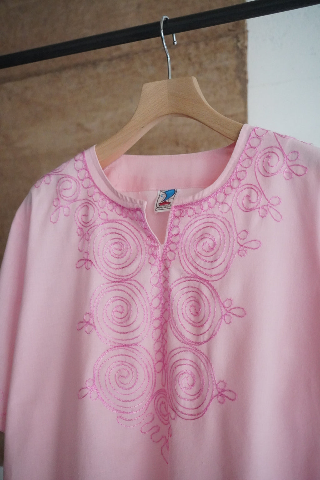 1980s embroidery skipper shirt
