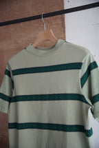 1970s TOWN CRAFT jacquard border tee