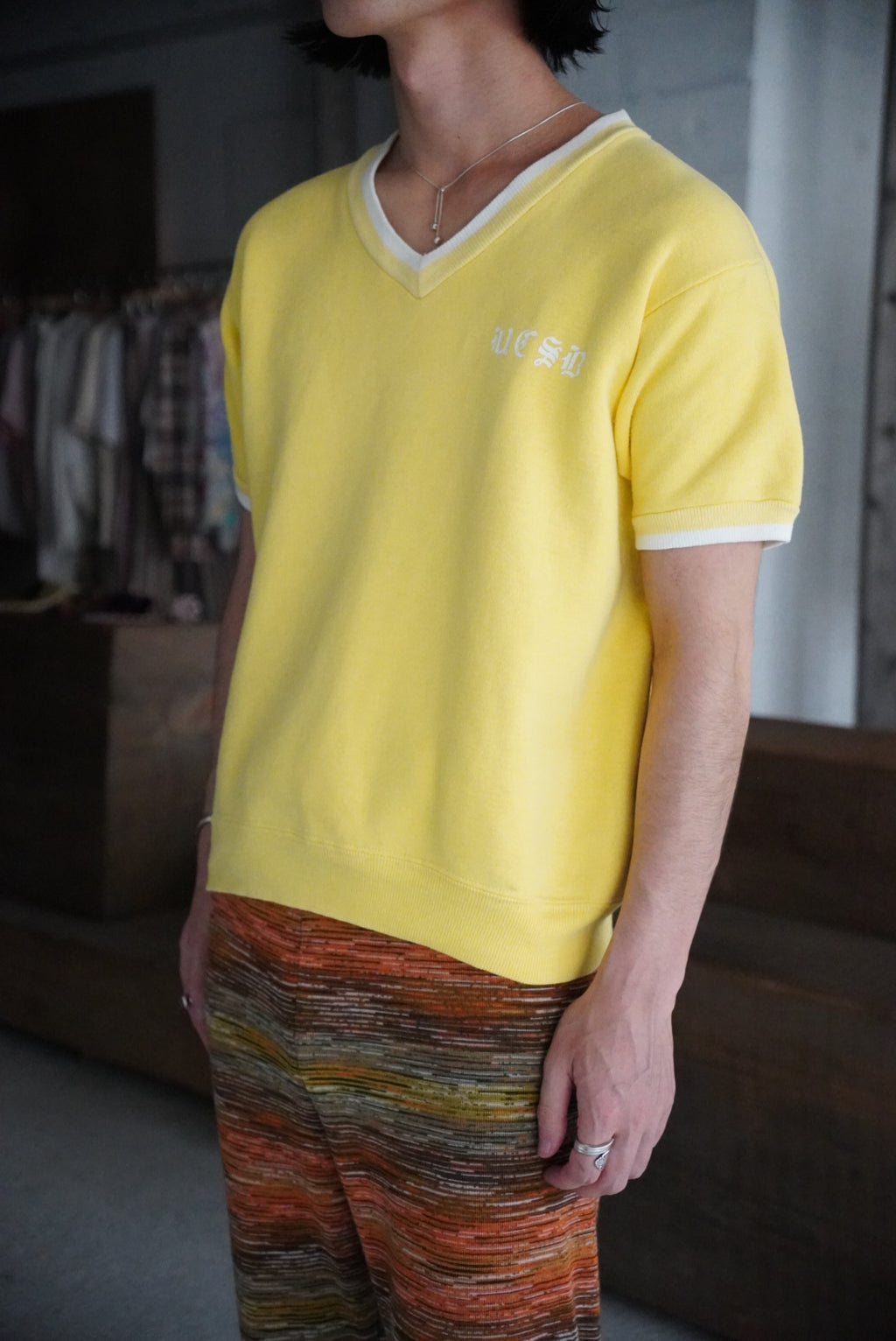 1960s CHAMPION v neck s/s sweat